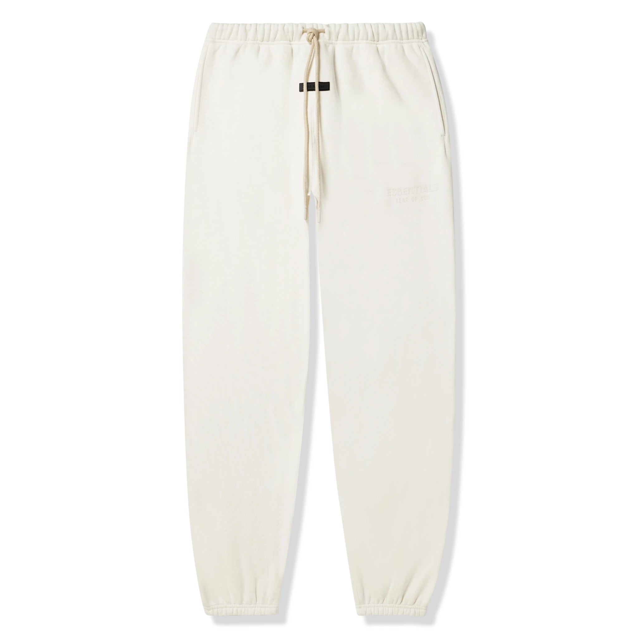 Front view of Fear Of God Essentials Cloud Dancer Sweatpants